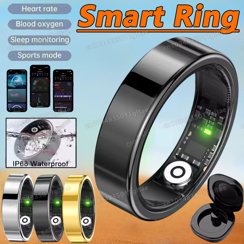 Blood Oxygen Monitor - แหวนสมาร์ทใหม่ปี 2026 วัดอัตราการเต้นของหัวใจ ความดันโลหิต ตรวจสอบการนอนหลับ ติดตามการเคลื่อนไหว