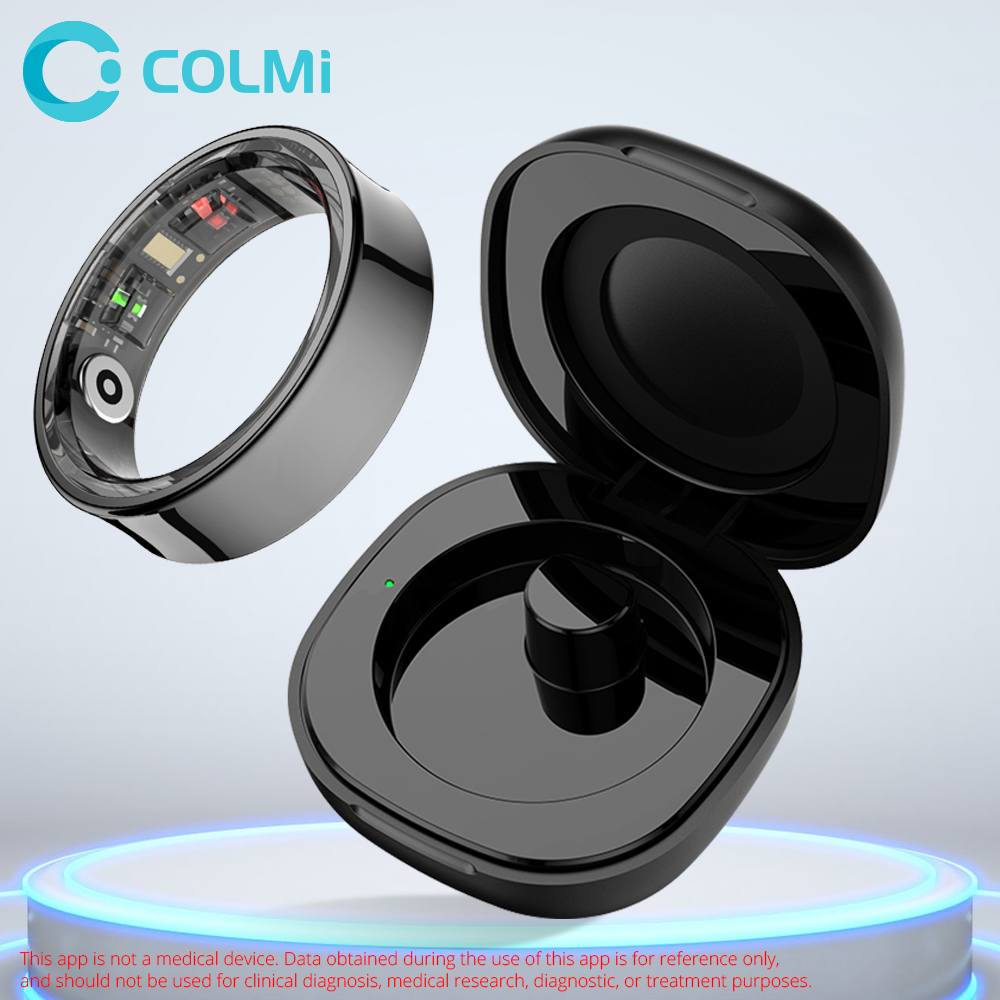 Blood Oxygen Monitor - 2024 COLMI R09 แหวนสมาร์ทสําหรับผู้ชายผู้หญิง,Heart Rate เลือดออกซิเจนการตรวจสอบ,5ATM