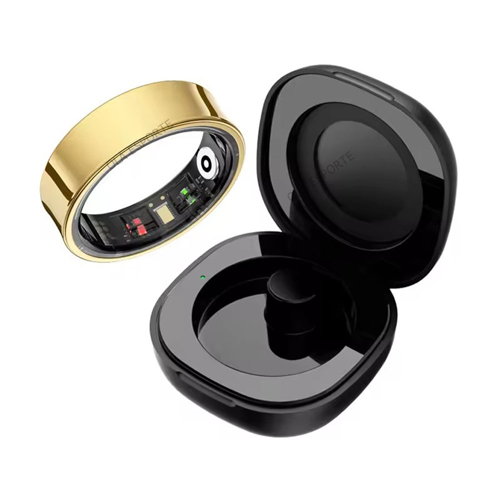 Blood Oxygen Monitor - ใหม่ R09 แหวนสมาร์ทผู้ชายผู้หญิงพร้อมเคสชาร์จ, อัตราการเต้นของหัวใจออกซิเจนในเลือด, เครื่องวัดอุณหภูมิผิว, 5ATM