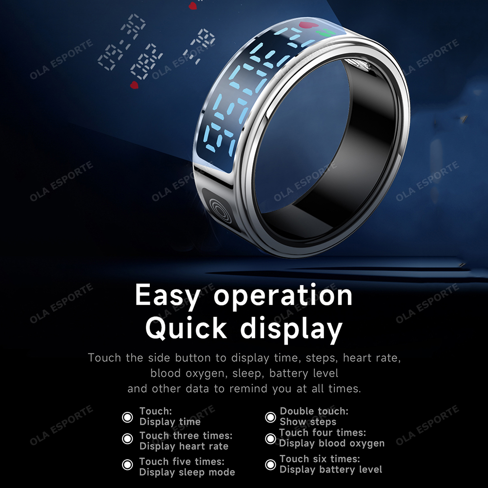 2026 แหวนอัจฉริยะพร้อมช่องชาร์ - Blood Oxygen Monitor บทวิจารณ์และราคา