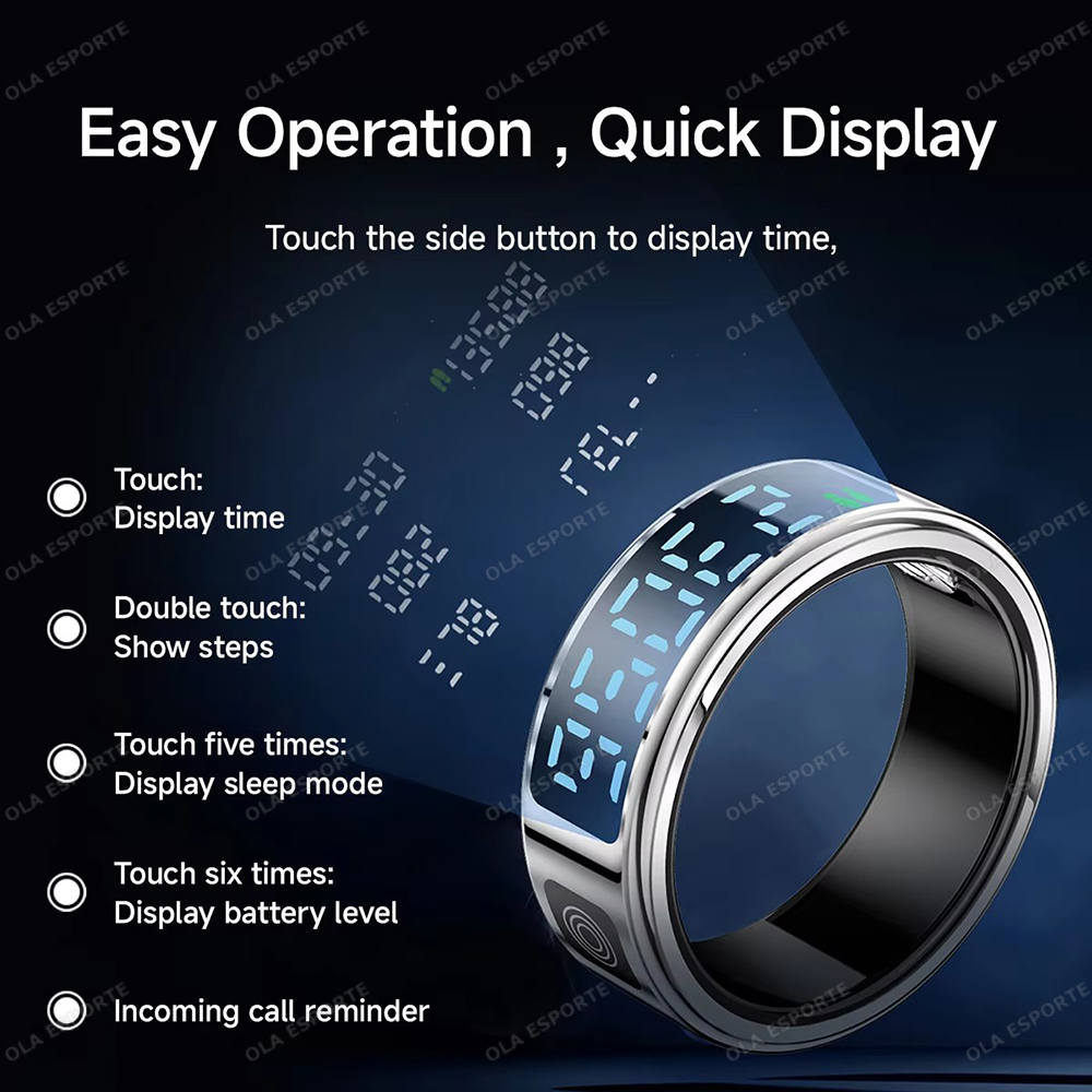 2026 แหวนอัจฉริยะพร้อมช่องชาร์ - Blood Oxygen Monitor บทวิจารณ์และราคา