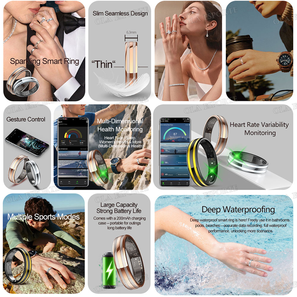 แหวนสมาร์ทตรวจจับท่าทาง กันน้ำ - Blood Oxygen Monitor บทวิจารณ์และราคา