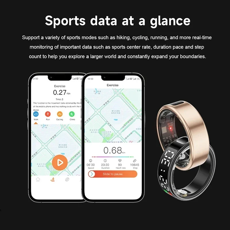 SR08 สมาร์ทแหวนสําหรับผู้ชายผู - Blood Oxygen Monitor บทวิจารณ์และราคา